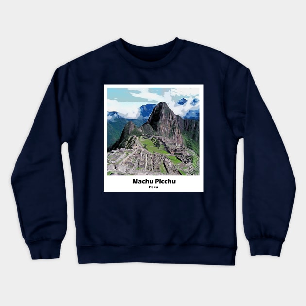 South America Machu Picchu Peru Crewneck Sweatshirt by SouthAmericaLive